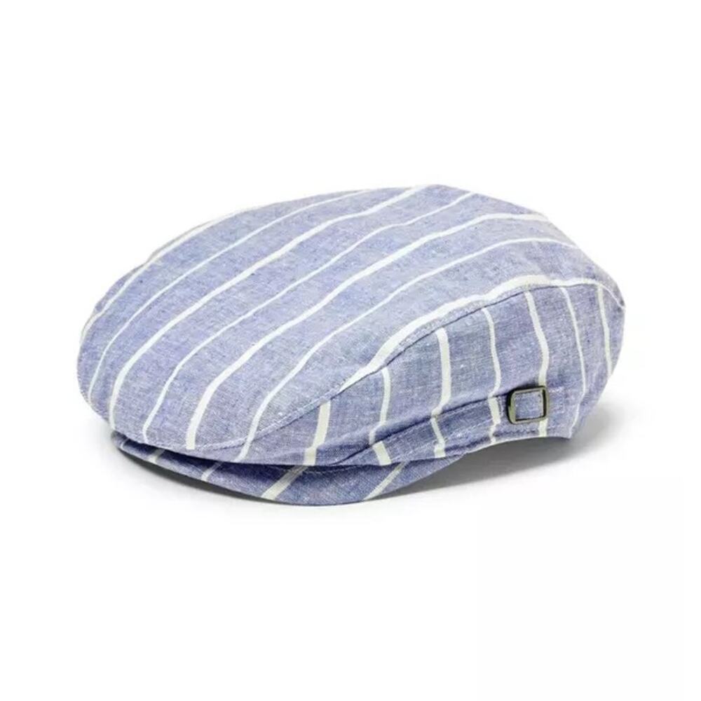 JANIE AND JACK Striped Cornflower Blue Newsboy Cap Hat Newsies - Sz 2T-3 - NWT